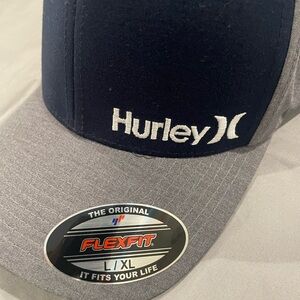 Hurley Flexfit Cap - Navy and Gray (never worn)